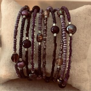 Source Unknown Multicolor Beaded Bracelet Set